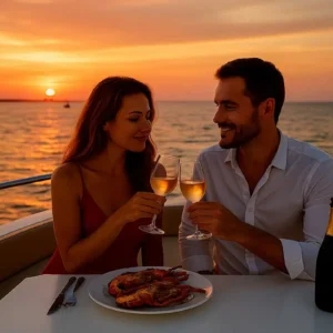 Amanecer en velero por la costa de Valencia